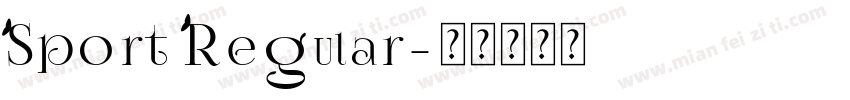 Sport Regular字体转换